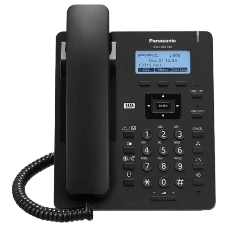 IP Телефон Panasonic KX-HDV130RUB, Чёрный IP Телефон Panasonic KX-HDV130RUB, Чёрный