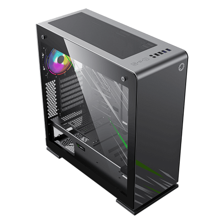 Case EATX GAMEMAX VEGA Pro, w/o PSU, 0.8/1.2mm, 1x120mm ARGB, ARGB Hub, Dual Side Tempered Glass, Du