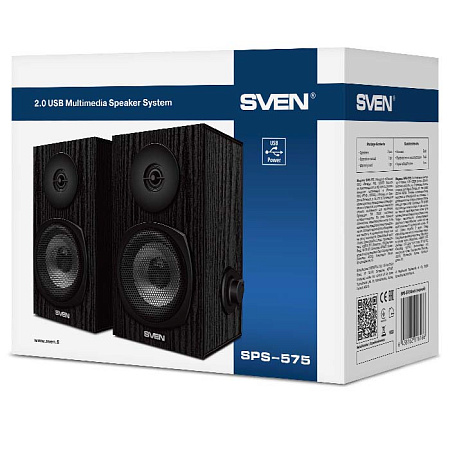 Speakers SVEN "SPS-575" Black, 6w, USB power