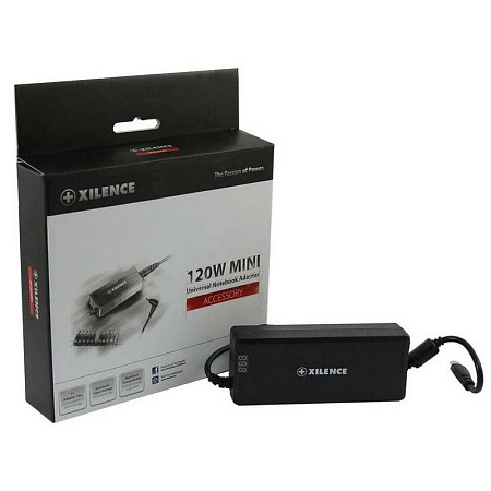 XILENCE XP-LP120.XM012, 120W Mini, Universal Notebook Power Adapter, 11 +1 (LENOVO) different tips