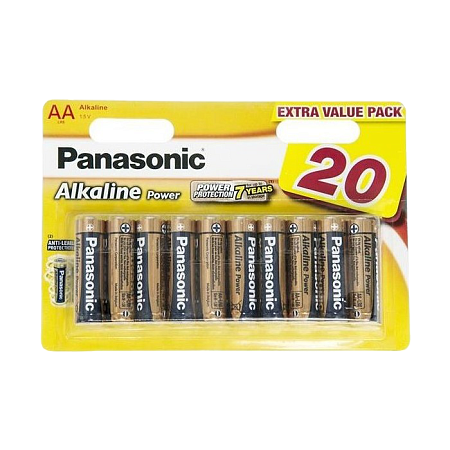 Panasonic "ALKALINE Power" AA, Blister*20, Alkaline, LR6REB/20BW