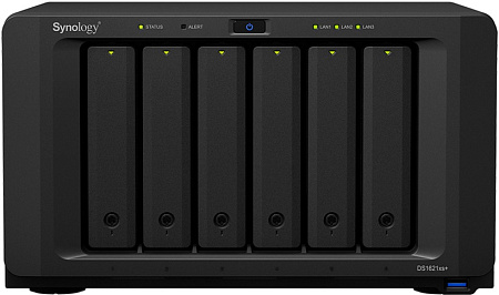 SYNOLOGY "DS1621xs+", 6-bay, Intel Xeon 4-core 2.2-2.7GHz, 8Gb*1+1Slot, 2xM.2, 1x10GbE, 2x1GbE, PCIe
