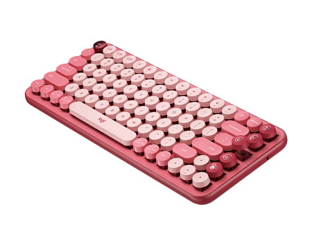 Wireless Keyboard Logitech POP Keys, Mechanical, Compact design, F-keys, Emoji Keys, 2xAAA, 2.4Ghz+B