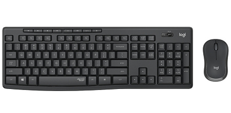 Wireless Keyboard & Mouse Logitech MK295 Silent, Media сontrols, Spill-resistant, 1000dpi, 3 buttons