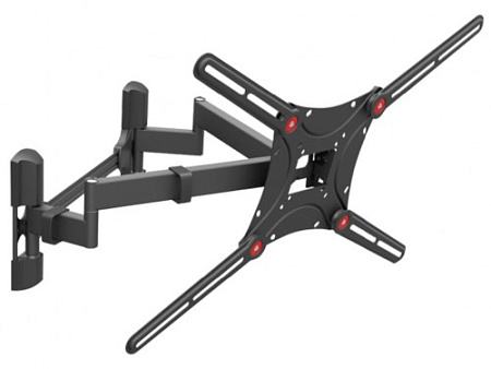 Wall Mount Barkan BM464L Black 13- 90 Full Motion, max.60kg, VESA mm: up to 600x400mm, samsun ,vesta ,hisense,lg,voltus,крепление для телевизора