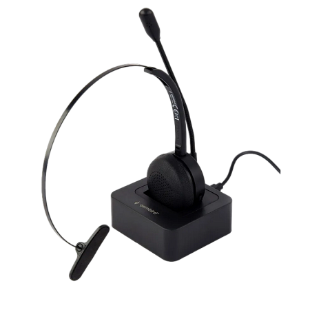 Bluetooth call center headset, mono, Black, BTHS-M-01