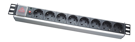 19" 1U power socket,  PDU-GM001, 8 ports, 16A, 1.8M, PVC sheel, APC Electronic
