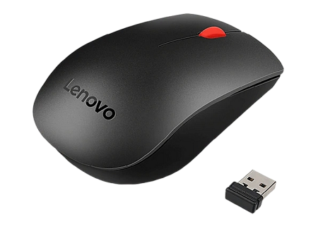 Keyboard & Mouse Lenovo Essential, Thin profile, Spill-resistant, Quiet keys, Durable, Black, USB 