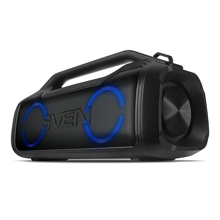 Speakers SVEN "PS-390", 50W, Waterproof (IPx5), TWS, Bluetooth, microSD, 3600mA*h, Black Speakers SVEN "PS-390", 50W, Waterproof (IPx5), TWS, Bluetooth, microSD, 3600mA*h, Black