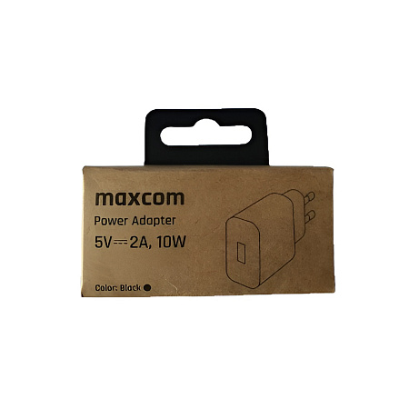 Maxcom Wall Charger USB 5V-2A , 10W Black