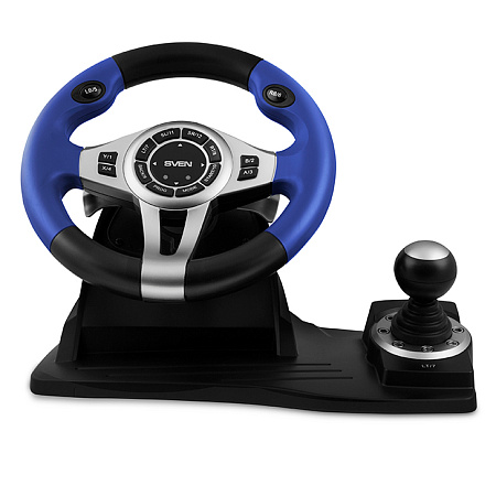 Игровой руль SVEN GC-W600, Черный/Синий