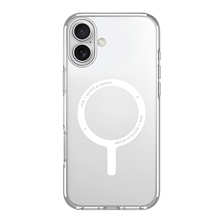 Uniq Case for iPhone 16 Plus Hybrid Clario (ECO) with Magclick Charging, Clear
