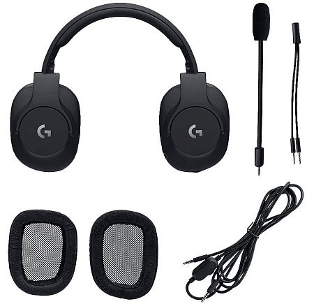 Gaming Headset Logitech G Pro, 50mm driver, 20-20kHz, 35 Ohm, 91.7dB, 320g, In-Line Controls, Detach