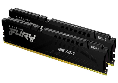 .32GB DDR5-6000MHz  Kingston FURY Beast (Kit of 2x16GB)  (KF560C40BBK2-32), CL40-40-40, 1.35V, Black
