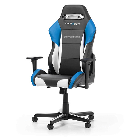Gaming Chair DXRacer Drifting GC-D61-NWB,Black/White/Blue,User max load up to 150kg/height 145-175cm