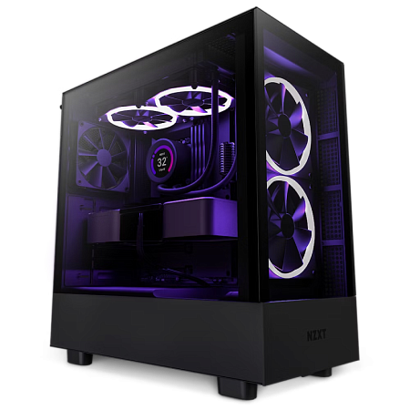 Case ATX NZXT H5 Elite, 2x140mm RGB & 1x120mm, RGB Hub, Front&Side Tempered Glass, Dust Filter, 1xUS