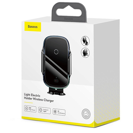 Baseus Car Holder Light Wireless Automatic Air Vent 15W Qi, Black