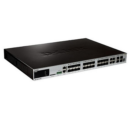 24-ports SFP L3 D-Link DGS-3620-28SC, 20 - ports SFP  and 4 Combo/SFP, 4 ports 10G SFP+