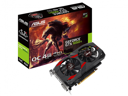 VGA ASUS GTX1050Ti 4GB GDDR5 Cerberus OC,процессоры ,оперативная память, ssd, M2, hdd, кейсы