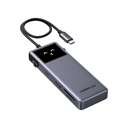 UGREEN Docking Station 7in1 USB-C to 1*HDMI 4K@60Hz + 2*USB-A3.0 + 1*USB-C3.0 + 1*SD + 1*TF + PD 100W, Series UNO | CM889, Gray UGREEN Docking Station 7in1 USB-C to 1*HDMI 4K@60Hz + 2*USB-A3.0 + 1*USB-C3.0 + 1*SD + 1*TF + PD 100W, Series UNO | CM889, Gray