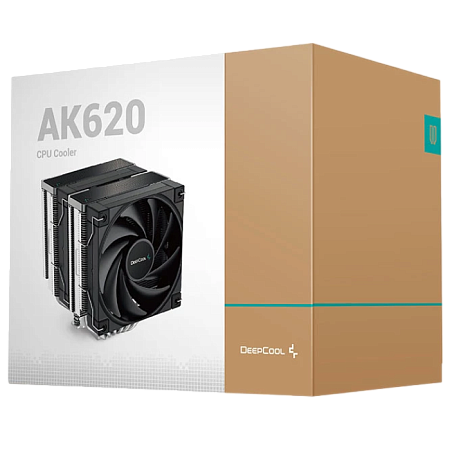AC Deepcool "AK620" (≤28 dB, 500-1850RPM, 68.99 CFM, 2x120mm, 260W, 6/6mm, 1456g.)