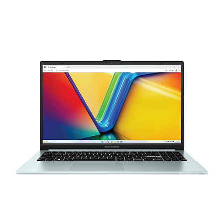 Ноутбук 15,6" ASUS Vivobook Go 15 E1504FA, Green Grey, AMD Ryzen 3 7320U, 8Гб/512Гб, Без ОС