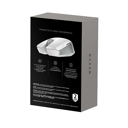Gaming Wireless Mouse Razer Atheris, 7200 dpi, 6 buttons, 30G, 220IPS, Mec.SW, 66g, 2.4Ghz, White