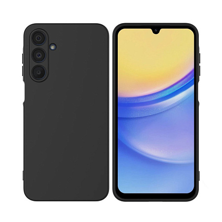 WOO Case Liquid Silicone Samsung A16 4G, Black WOO Case Liquid Silicone Samsung A16 4G, Black