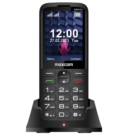 Мобильный телефон MaxCom MM443, Чёрный, iphone, xiaomi, samsung, oppo, чехол, стекло Мобильный телефон MaxCom MM443, Чёрный, iphone, xiaomi, samsung, oppo, чехол, стекло