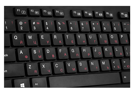 Wireless Keyboard SVEN KB-E5800W, Fn keys, Splash proof, 1xAAA, 2.4Ghz, EN/RU, Black