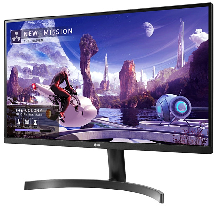 27" LG 27QN600-B, Black, IPS, 2560x1440, 75Hz,FreeSync 5ms,350cd,HDR10,MegaDCR,HDMI+DP