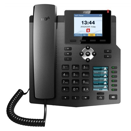 Fanvil X4 Black, VoIP phone, Colour Display, SIP support