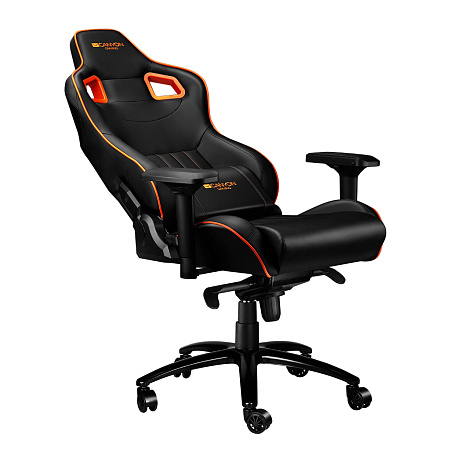 Gaming Chair Canyon Corax, Maximum load 150 kg, Headrest & Lumbar cushion, Black/Orange