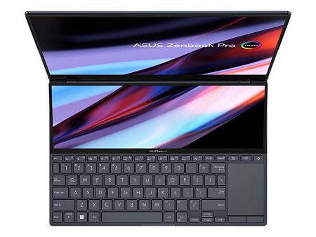 Ноутбук 14,5" ASUS Zenbook Pro 14 Duo OLED UX8402VU, Tech Black, Intel Core i7-13700H, 16Гб/1024Гб, Windows 11 Home