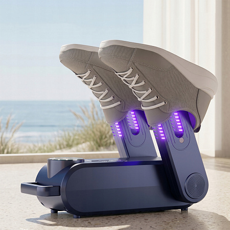 Electric Shoe Dryer UV Sterilizer Deodorizer Foldable Quick Drying, Dark Grey