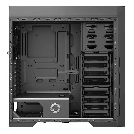 Case EATX GAMEMAX Silent Max, w/o PSU, 0.8mm, 6x120mm fans. PWM Hub, Card Reader, Sound Insulation, 