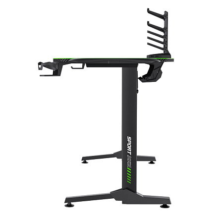 Gaming Desk Gamemax D140-Carbon RGB, 140x60x75cm, Headsets hook, Cup holder, Cable managment, RGB Le Gaming Desk Gamemax D140-Carbon RGB, 140x60x75cm, Headsets hook, Cup holder, Cable managment, RGB Le