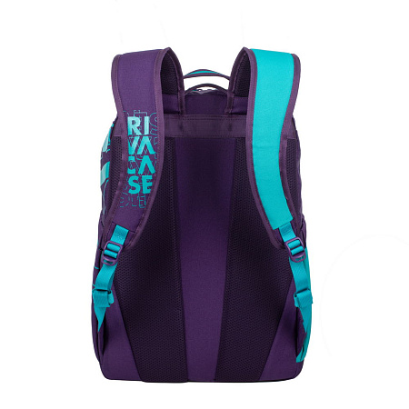 Backpack Rivacase 5430, for Laptop 15,6" & City bags, Violet/Aqua