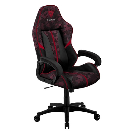 Gaming Chair ThunderX3 BC1 Camo Camo/Red, User max load up to 150kg / height 165-180cm
