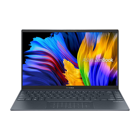 Ноутбук 14" ASUS Zenbook 14 UM425UA, Pine Grey, AMD Ryzen 5 5500U, 16Гб/512Гб, Без ОС