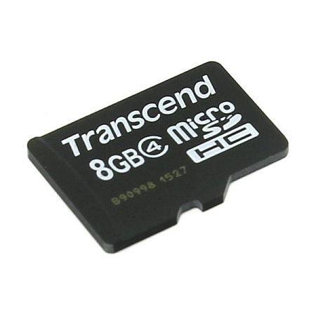 Карта памяти Transcend microSDHC Class 4, 8Гб (TS8GUSDC4)