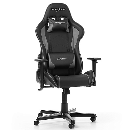 Gaming Chair DXRacer Formula GC-F08-NG, Black/Grey, User max loadt up to 150kg / height 145-180cm