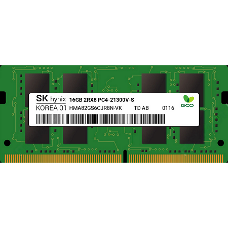 16GB DDR4- 2666MHz  SODIMM Hynix Original PC21300, CL19, 260pin DIMM 1.2V 