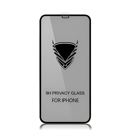 GA Tempered Glass Privacy for Iphone 15, Black (10pcs)