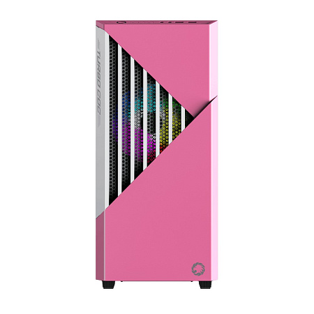 Case ATX GAMEMAX Contac COC, w/o PSU, 0.8mm, 1x120 & 1x140mm ARGB fans, ARGB+PWM Hub, Front Mesh, TG