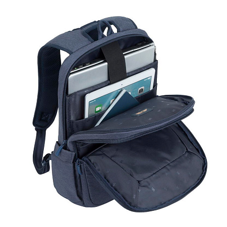 Backpack Rivacase 7760, for Laptop 15,6" & City bags, Canvas Blue