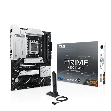 Материнская плата ASUS PRIME X870-P WIFI, AM5, AMD X870, ATX,процессоры ,оперативная память, ssd, M2, hdd, кейсы