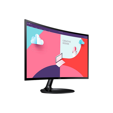 23.5" SAMSUNG S24C360EA Black, Curved-VA, 1920x1080, 75Hz, FreeSync, 4ms,250cd,MegaDCR,D-Sub+HDMI