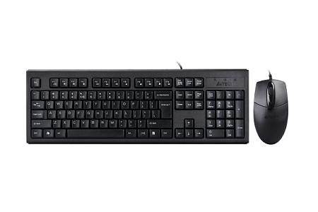Keyboard & Mouse A4Tech KR-8372, Laser Engraving, Splash Proof, 1000 dpi, 3 buttons,Black, USB Keyboard & Mouse A4Tech KR-8372, Laser Engraving, Splash Proof, 1000 dpi, 3 buttons,Black, USB