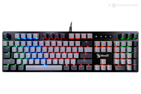 Gaming Keyboard Bloody B828N, Mechanical, Optical Tackile SW, Fn keys, Aluminum, Spill-resistant, Ne